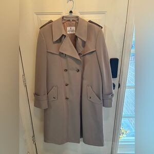 Vintage RUE ROYALE® by NINO CERRUTI Tan Belted Trench Coat size 44L